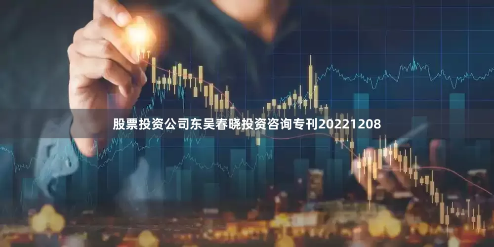 股票投资公司东吴春晓投资咨询专刊20221208